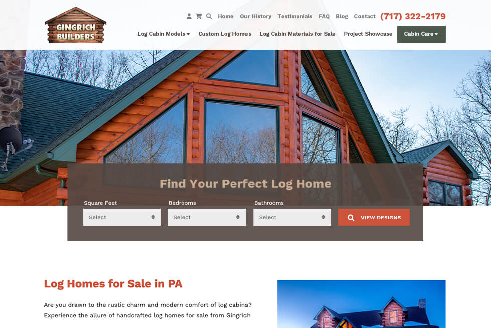 webtekcc's tweet card. Discover the steps we took to help local log cabin builder, Gingrich Builders, see a 445% increase in website traffic in just ONE year!