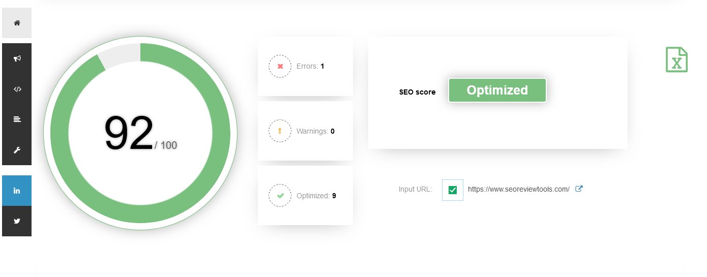 SEOReviewTools's tweet card. Free Google SEO scan. Update: The Google SEO checker can now also analyze how your URL performs based on Google PageSpeed metrics. The Google SEO Checker is powered by the official Google Lighthouse...
