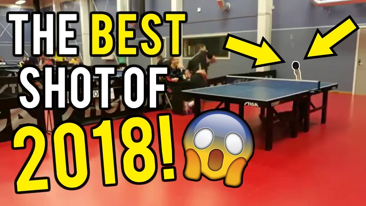 Techwow's tweet card. The Best Table Tennis Shot of 2018