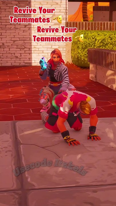 itzkelslucky's tweet card. Reminder revive your teammates 🫡 #fortnite #ytshorts #fortniteclips...