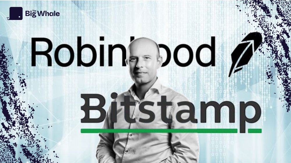 gregory_raymond's tweet card. Le CEO de Bitstamp, Jean-Baptiste Graftieaux, revient sur le rachat imminent par Robinhood. L’objectif est de combiner puissance institutionnelle et portée grand public.