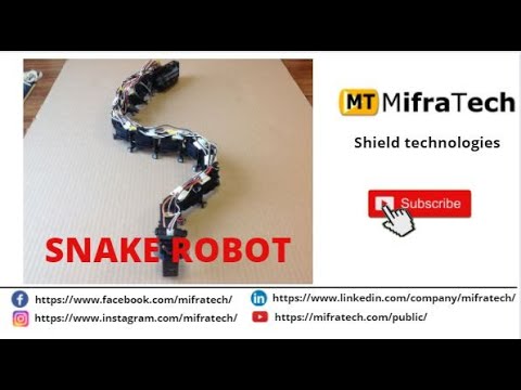 mifratech's tweet card. snake robot #bestroboticprojects #engineeringprojectcenter #embedde...
