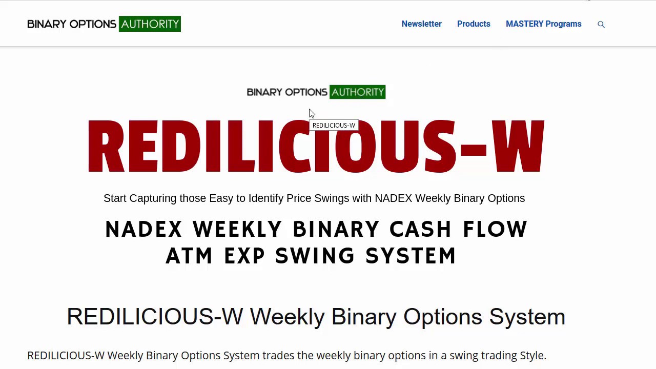 BinaryOptionX's tweet card. REDILICIOUS W Weekly Binary Options System Review and Overview
