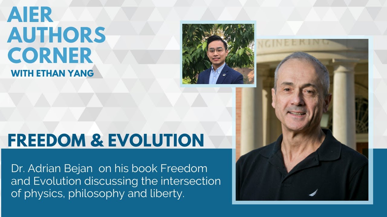 jcjames_ca's tweet card. The Physics Behind Freedom by Dr. Adrian Bejan | AIER Authors Corner