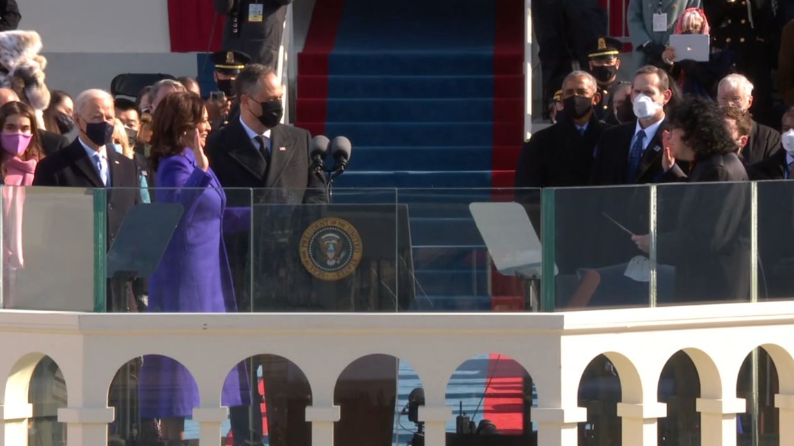 BUCommStudies's tweet card. Kamala Harris is the new vice president, making history for women and people of color and sparking many conversations on college campuses.