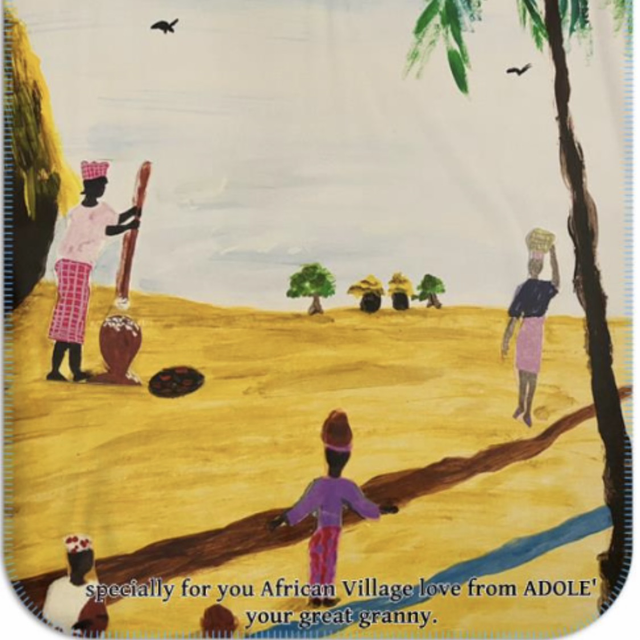 AdoleDesign's tweet card. Single Layer Blanket with Adole’ Print . Available in various Adole’ prints and personalized