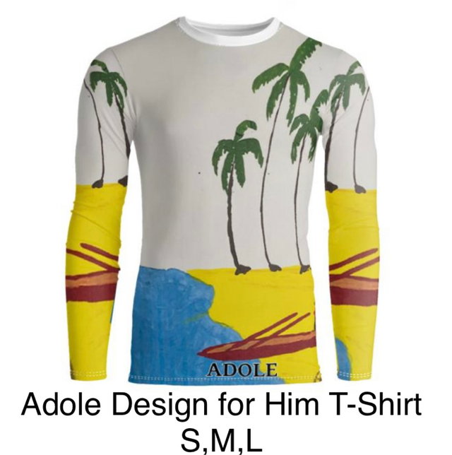 AdoleDesign's tweet card. Men’s long sleeve cotton t-shirt with Fisherman print. Also available in various Adole Print.