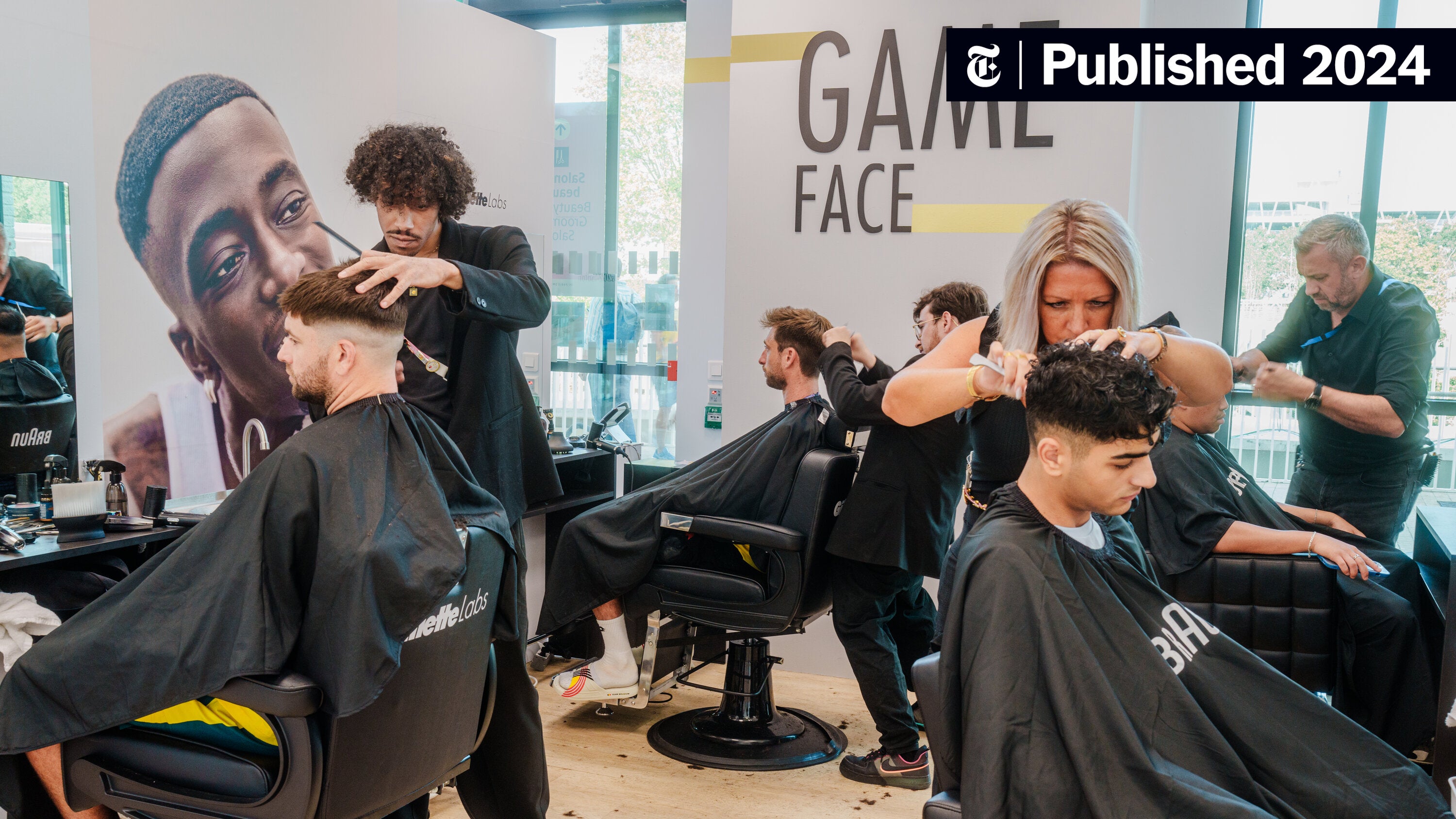 andrewkeh's tweet card. At the Olympic Village, cuts, styles and manicures are free. The benefits, the athletes say, are priceless.