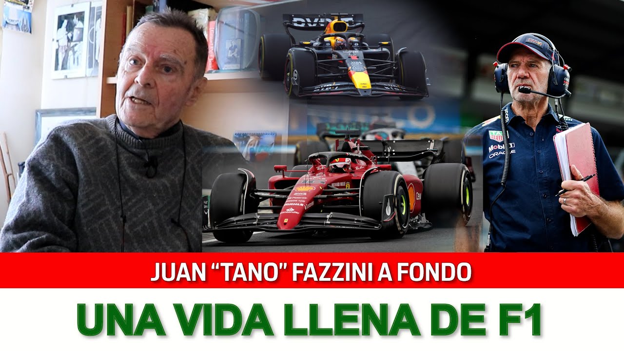Posicion1tv's tweet card. P1 #362 - JUAN "TANO" FAZZINI: UNA VIDA LLENA DE F1 - 25/07/2024