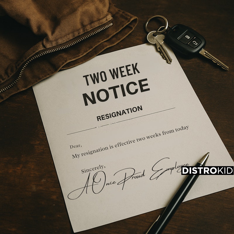 28footmarketing's tweet card. Stream and Save Two Week Notice - Distributed by DistroKid