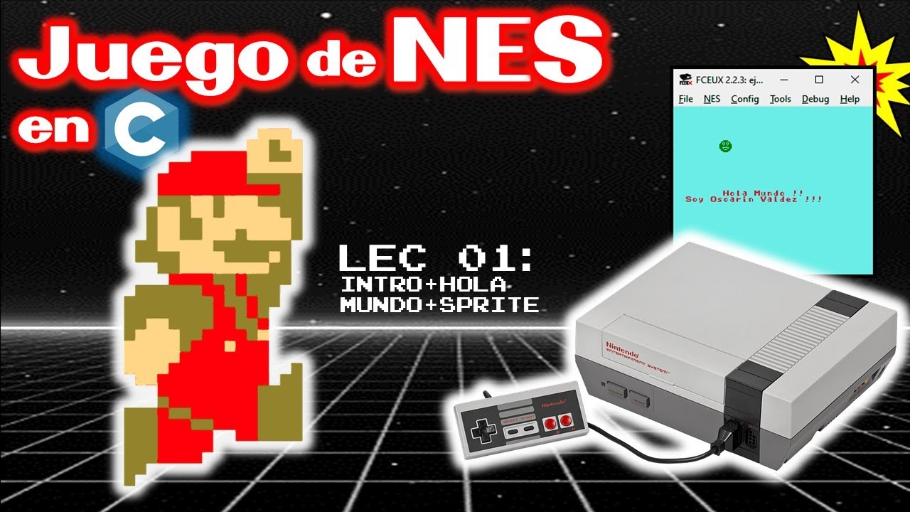ORartgames's tweet card. Como HACER un JUEGO de NES en LENGUAJE C - Lección 1 🎮🕹