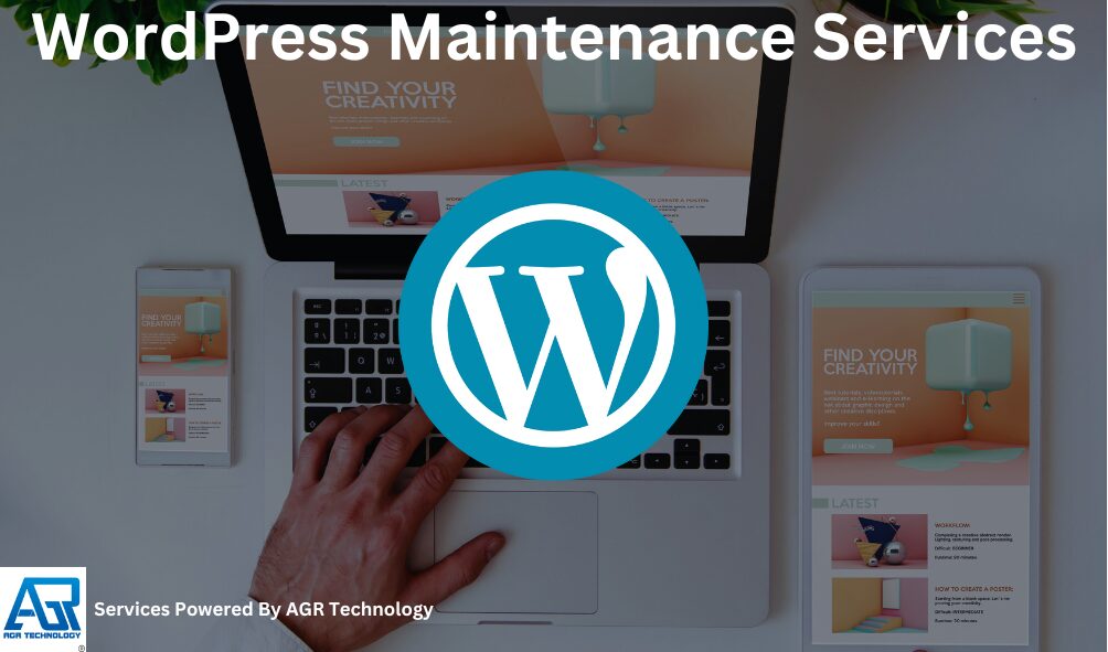 AGR_Technology's tweet card. WordPress Maintenance Services