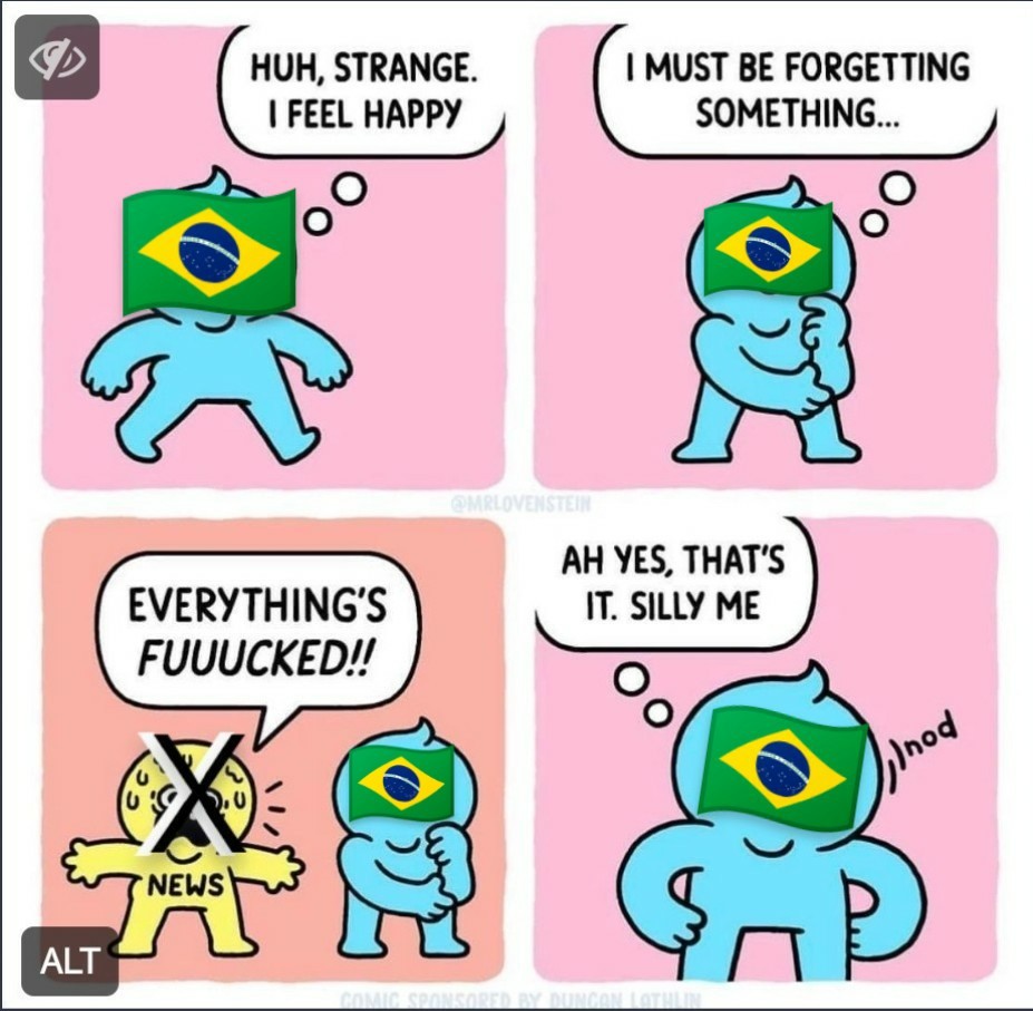 infosec_jcp's tweet card. Attached: 1 image Updated this #meme after the 21M 🐦's in #Brazil got banned by a judge #fediverse 🐦🤝🚮 #FediverseMigration Welcome #Brazilian users! 🇧🇷 👇 https://infosec.exchange/@kariboka@h...