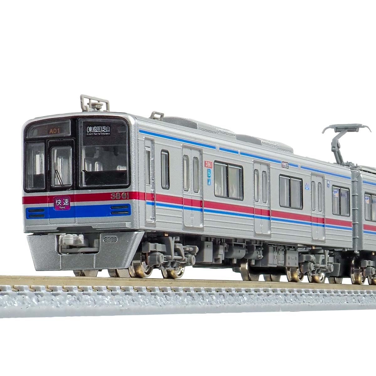 Model_Greenmax's tweet card. グリーンマックス＜1277T＞京成3700形（7〜9次車）8両編成動力付きトータルセットの製品情報を掲載しています