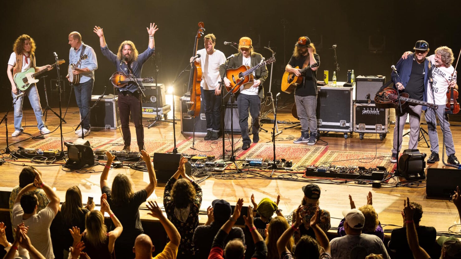 JamBase's tweet card. Greensky Bluegrass brought out special guests Billy Strings, Sam Bush and Daniel Donato on Friday during their first of two shows at famed Nashville venue the Ryman Auditorium.