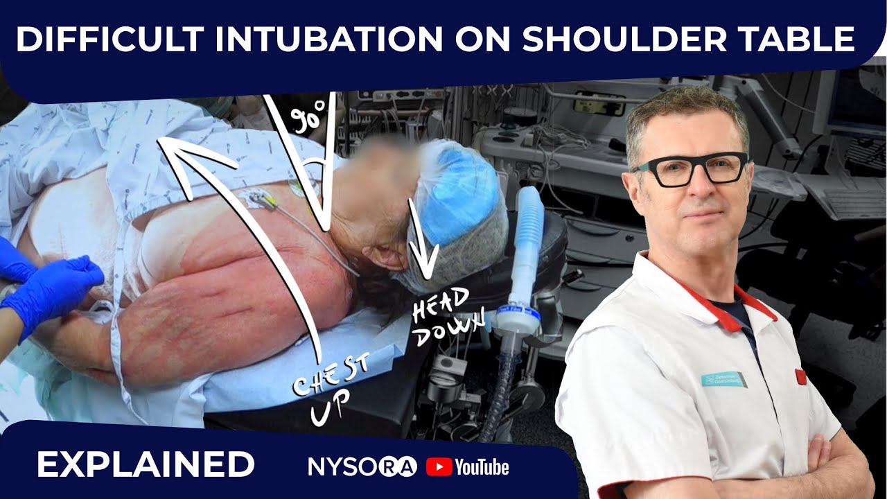 Jeremycusa's tweet card. Difficult Intubation on a Shoulder Surgery Table - Crash course with...