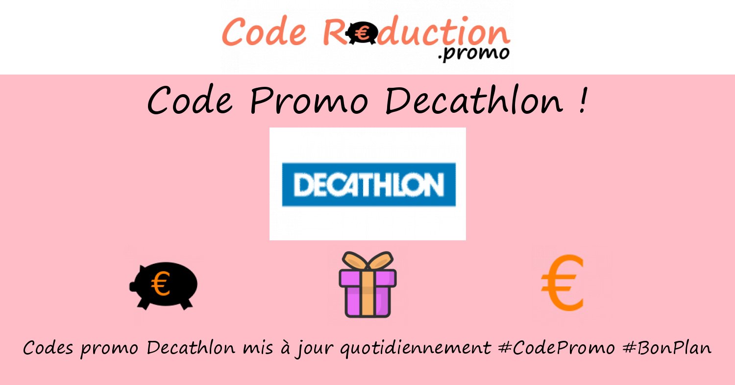 CodeRed_Promo's tweet card. ᐅ Trouvez un code promo Decathlon valide ⭐ Obtenez des réductions exclusives en utilisant un ❤❤❤ code promo Decathlon ❤❤❤ Novembre 2025