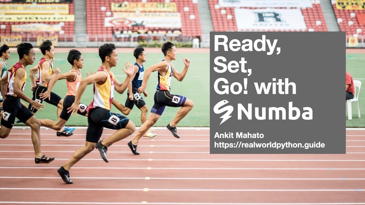 PyBCN's tweet card. PyDayBCN 2020 Track 1 - Ready, Set, Go with Numba by A. Mahato