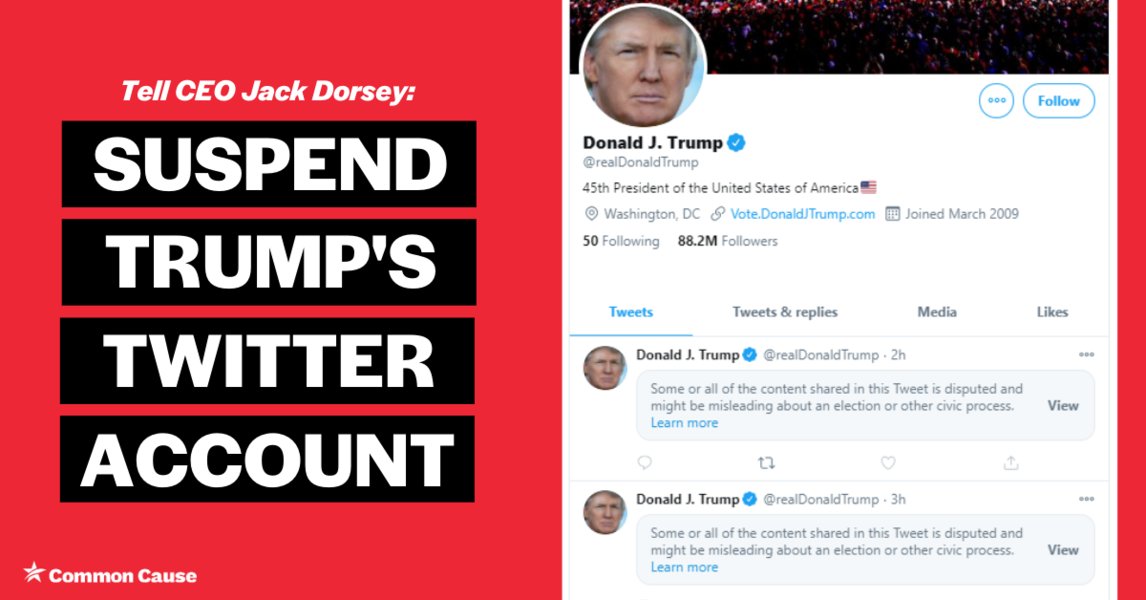 classyeditor's tweet card. Twitter cannot allow Trump to keep misleading voters and stoking chaos with impunity.