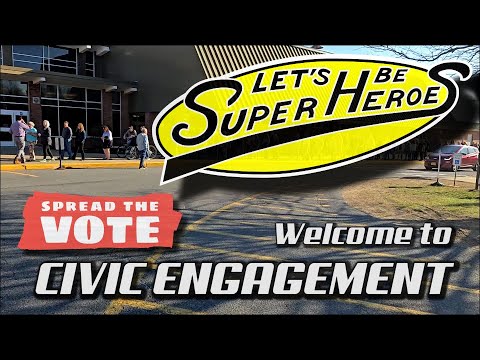 DatabaseRanger's tweet card. Civic Engagement - Let's Be Superheroes!