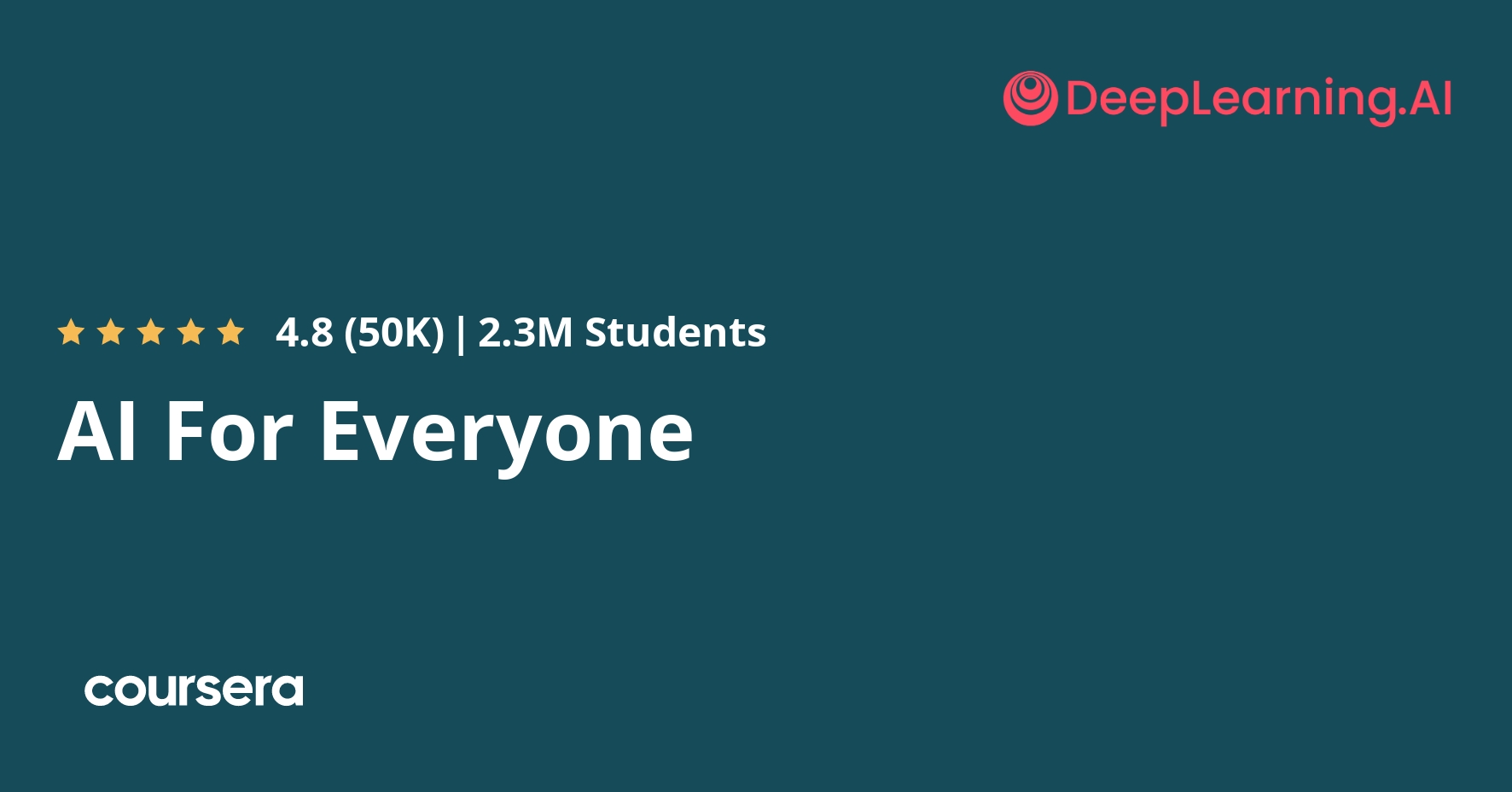 machinelearnflx's tweet card. Offered by DeepLearning.AI. AI is not only for ... Enroll for free.