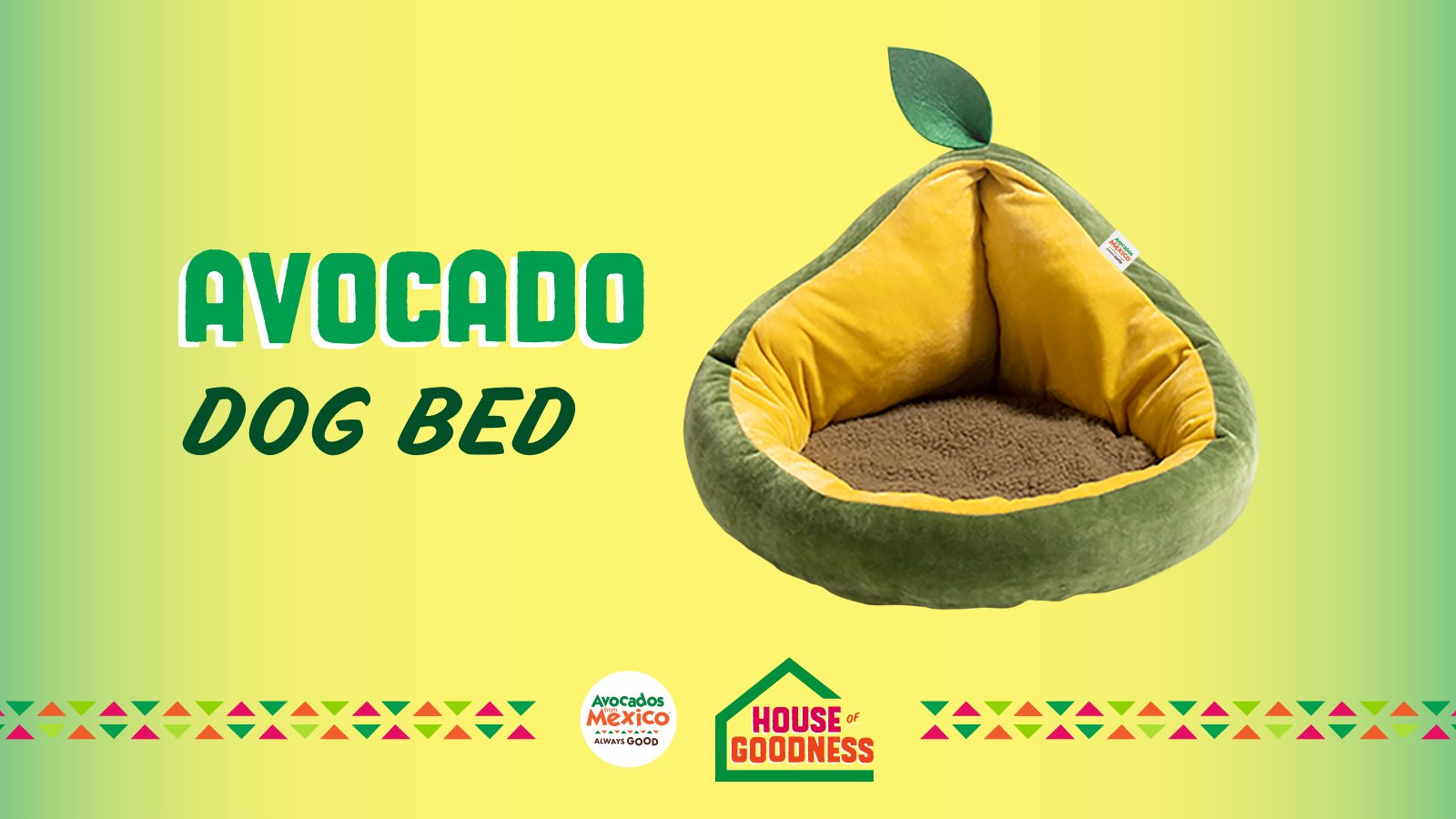 Demonslayer53's tweet card. OMGoodness my dog NEEDS this adorable avocado bed. This tweet is an entry fora chance to win it from the @AvosFromMexico House of Goodness. I hope I win! #SparkTheGood #SXSW #Sweepstakes #AvoDogBed...