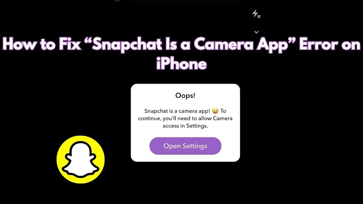 izoate's tweet card. Facing the "Snapchat is a camera app" error on iPhone? Learn how to fix missing camera options, and resolve the issue with effective troubleshooting steps.