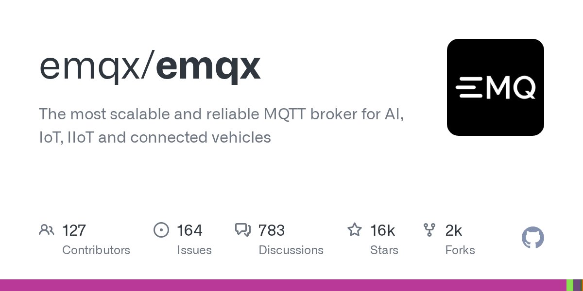 oss_erlang's tweet card. The most scalable and reliable MQTT broker for AI, IoT, IIoT and connected vehicles - emqx/emqx
