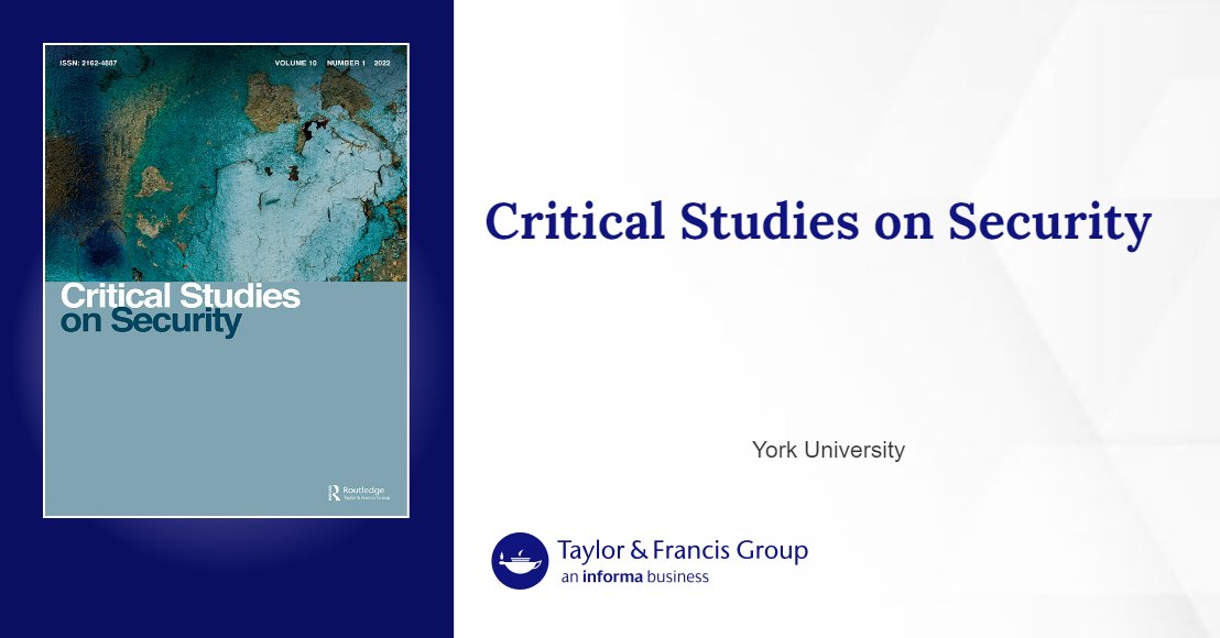 BendfeldtLuise's tweet card. These intervention pieces seek to question protection, a concept within International Relations (IR) that is everywhere, yet rarely explicitly discussed. The field of IR is founded upon the central...