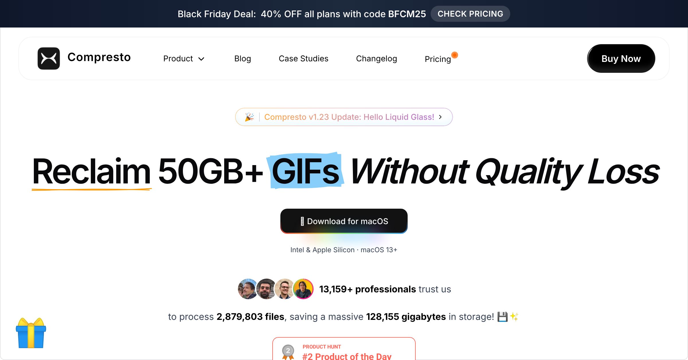 hieudinh_'s tweet card. Compresto for macOS: Professional video, image & PDF compression tool. Reduce file sizes up to 90% without losing quality. Perfect for content creators and professionals.