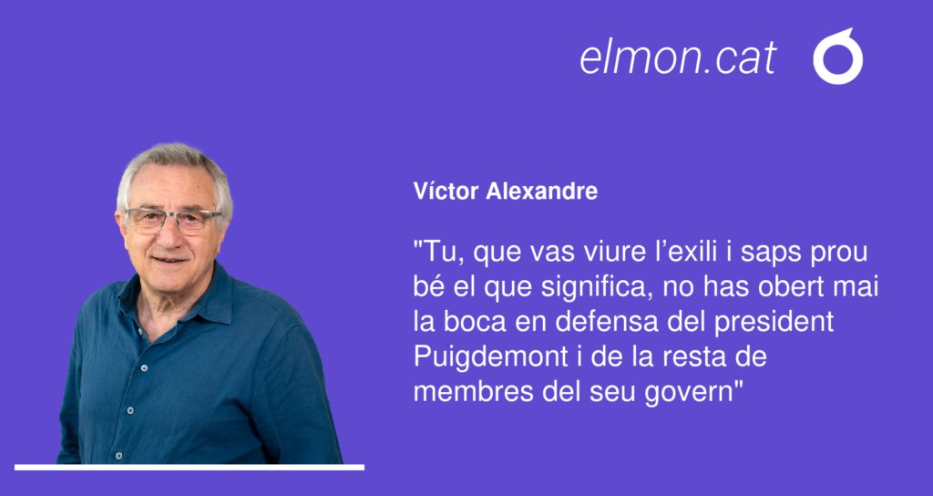 JoelJoanJuve's tweet card. "Tu, que vas viure l’exili i saps prou bé el que significa, no has obert mai la boca en defensa del...