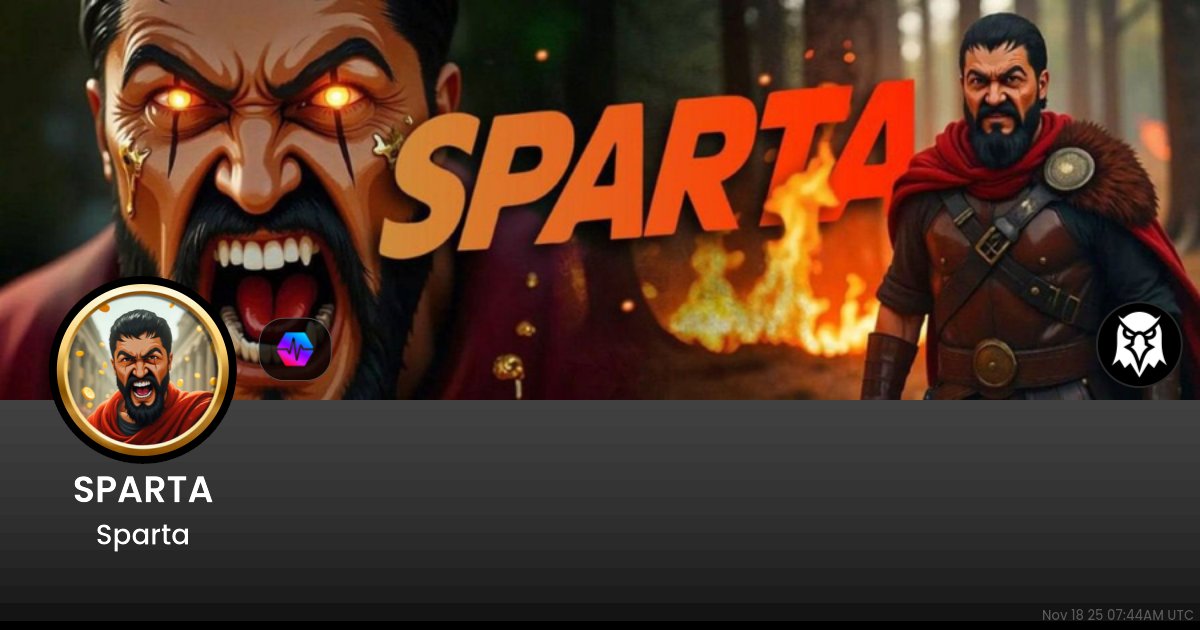 MattyC95's tweet card. $0.02609 Sparta (SPARTA) realtime price charts, trading history and info - SPARTA / HEX on PulseChain / PulseX