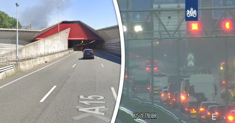 Ongelukken en incident op de A15 maandagochtend