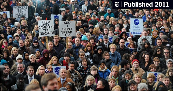 DanaGoldstein's tweet card. Many teachers see demands to cut their pay, benefits and say in how schools are run as attacks not just on their livelihoods, but on their value.