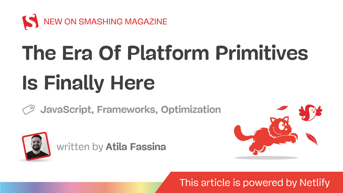 TechWriter25's tweet card. Application frameworks have built whole ecosystems on top of them. Let’s take a closer look at serverless platforms such as Netlify’s [Platform Primitives](https://www.netlify.com/platform/primitiv...