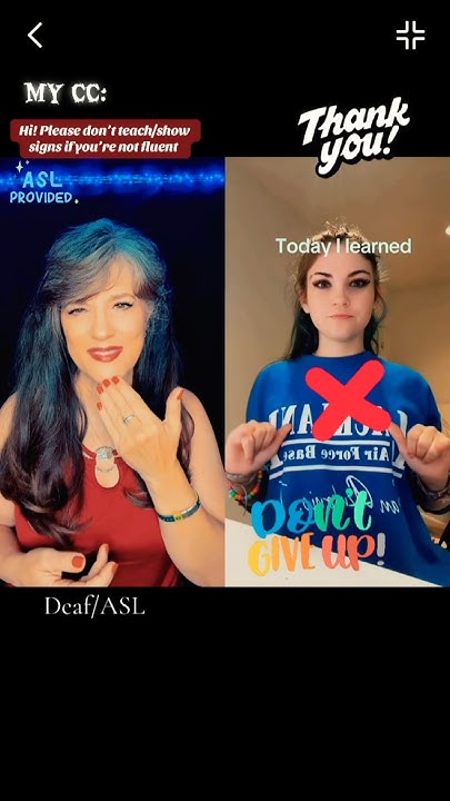 RASEforCRPS's tweet card. A Little ASL Lesson & Helping an ASL student #asl #duet #learnasl