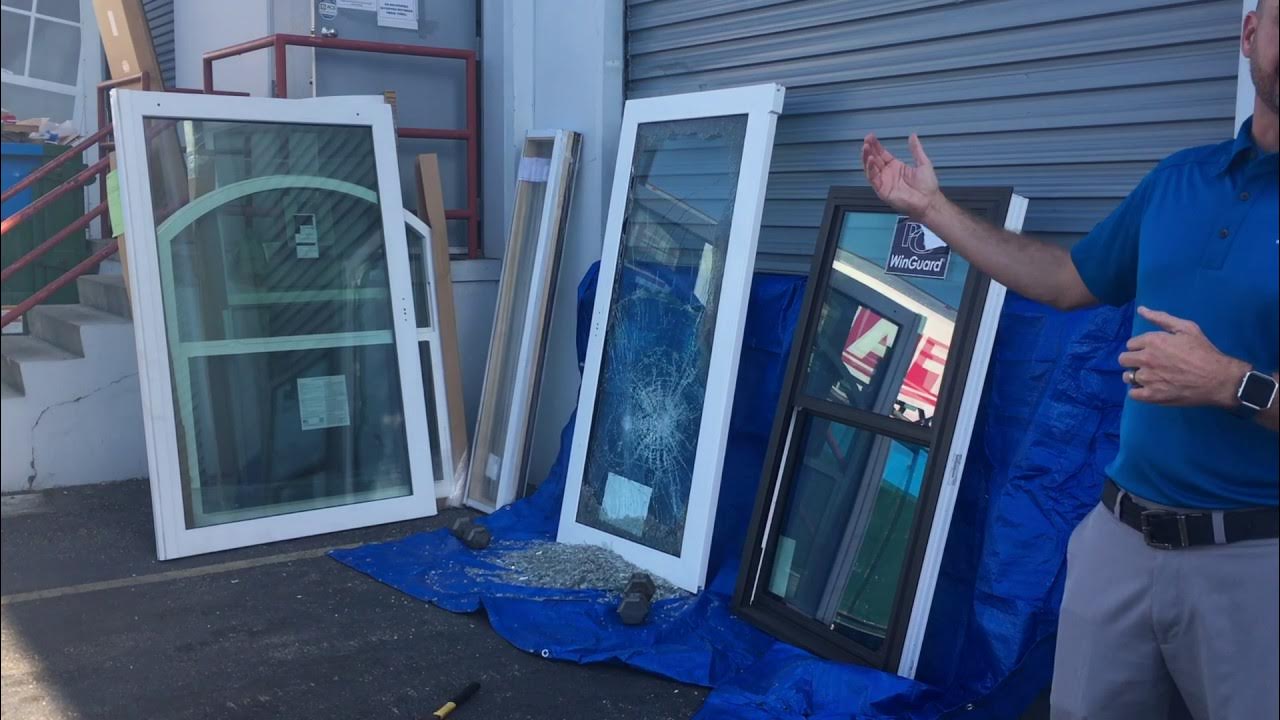 FASWindowsDoors's tweet card. Impact Glass Demo