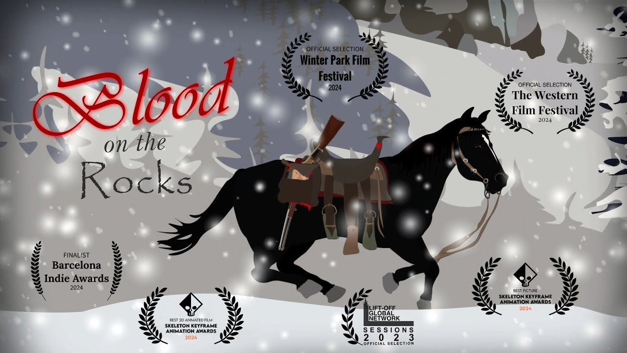 HomelessRoy's tweet card. Film Trailer: Blood on the Rocks (Animated Western Short Film)