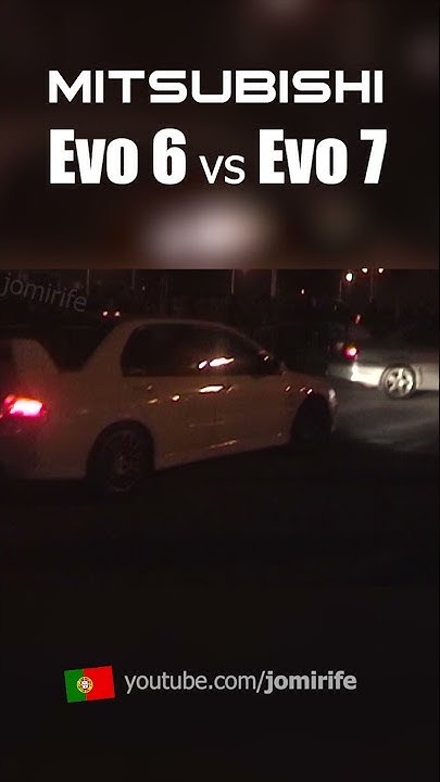 jomirife's tweet card. Mitsubishi Lancer EVO 7 vs. EVO 6 –– adoro este carro 🇵🇹🩳