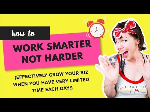 WonderLassBlog's tweet card. How to Work Smarter Not Harder (Grow Your Biz With Limited Time Each...