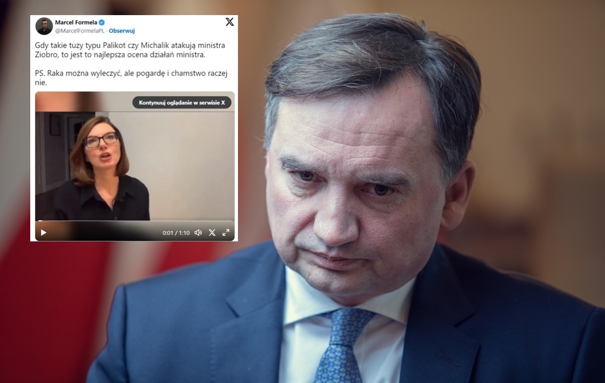 FeusetteK's tweet card. Publicystka Eliza Michalik w swoim vlogu wypowiedziała się w całkowicie skandaliczny sposób na temat choroby Zbigniewa Ziobry, sugerując, że były minister sprawiedliwości tylko symuluje.