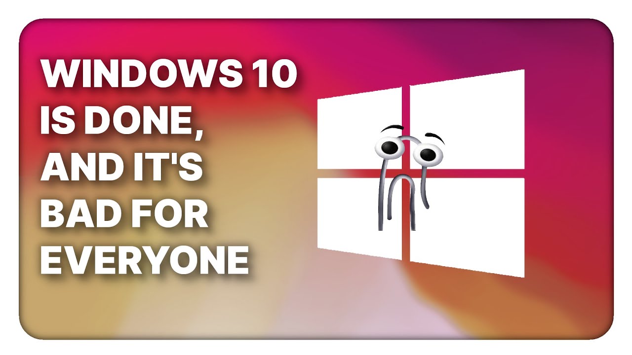 stevevillaverde's tweet card. Windows 10 is done, and this is a bad thing for everyone (not just...