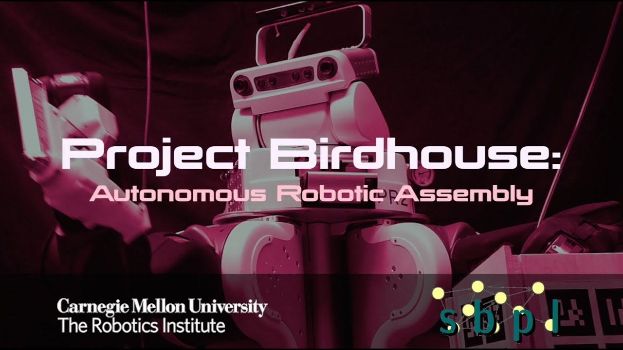 benjaminjuddc's tweet card. Project Birdhouse: Autonomous Robotic Assembly : Robot with a Nailgun!