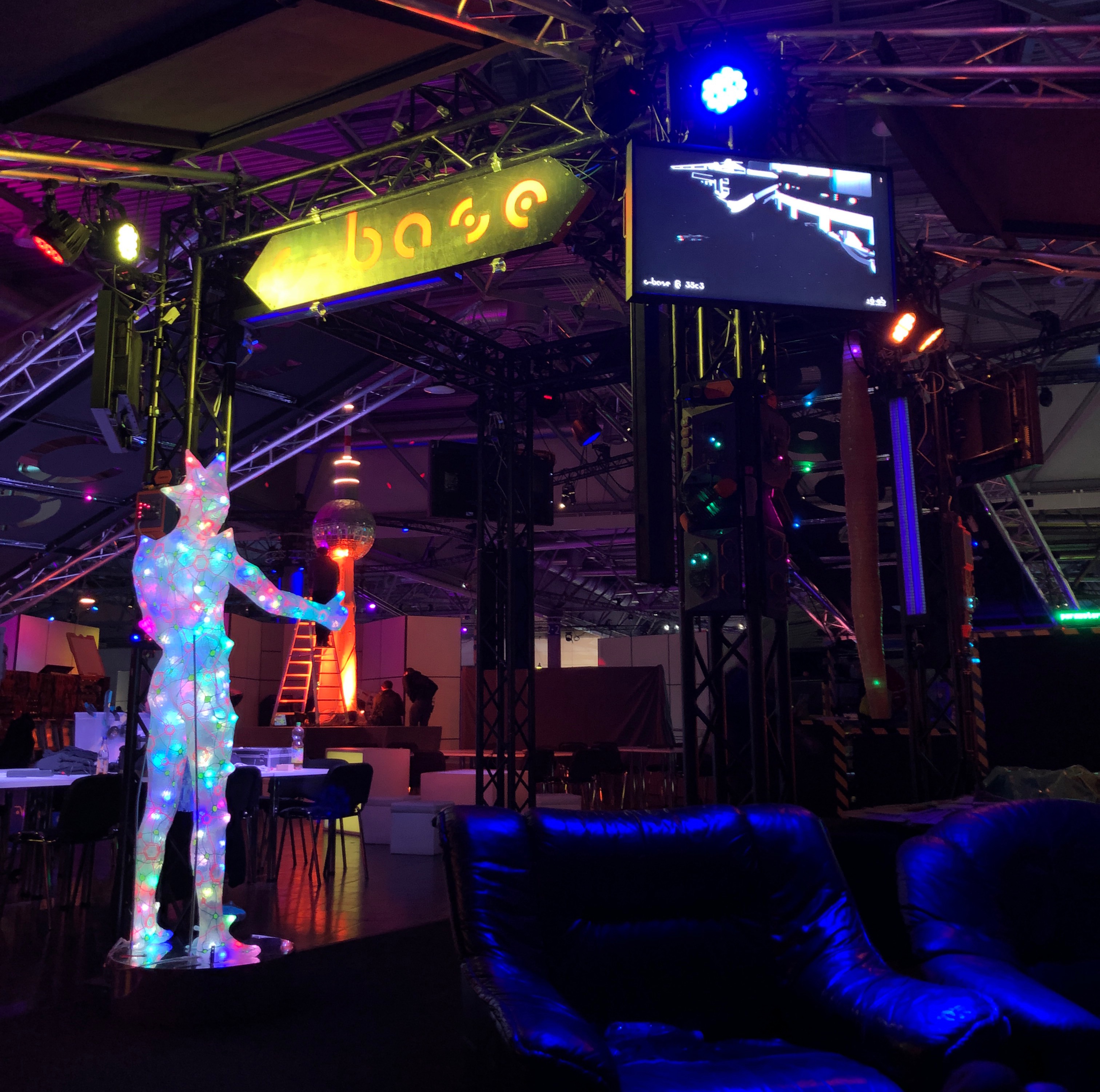 bergie's tweet card. The 35th Chaos Communication Congress is now over, and it is time to write about how we built the software side of the c-base assembly there.