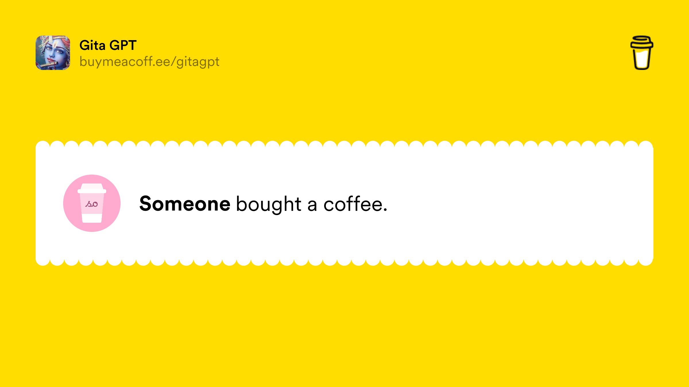 gitagpt's tweet card. Hey 👋 We are the developers for GitaGPT. The money you donate will help keep our servers running.If you have any feedback please send it our way at admin@gitagpt.org.Thank you!