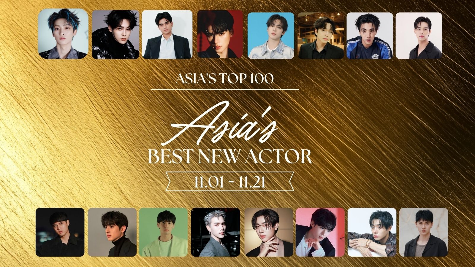 ForPbb25's tweet card. Asia's TOP 100 presents the new best actor across Asia, including new generation of artist from the Philippines, Thailand, Korea and China. 