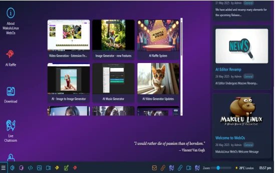 TechRefreshing's tweet card. Ready for the ultimate web-centric Linux experience? MakuluLinux WebOS combines a Debian-based core, a sleek Cinnamon or GNOME desktop, and the powerful Electra AI assistant to revolutionize your...