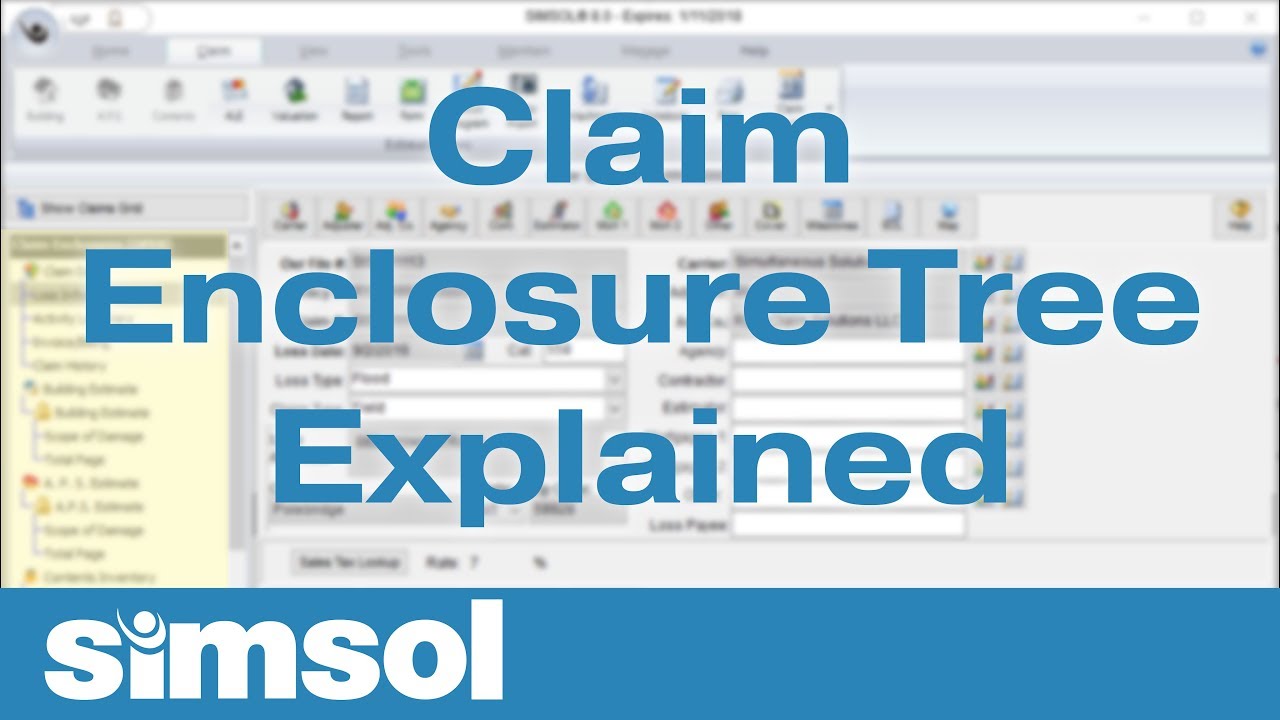 Simsol_Software's tweet card. How to Navigate through a Claim in Simsol - Step Four