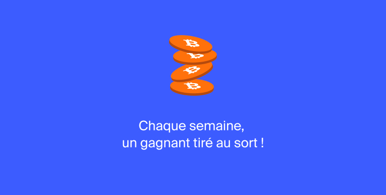 bitstack's tweet card. Concours chaque semaine sur X avec du bitcoin à gagner à la clé !