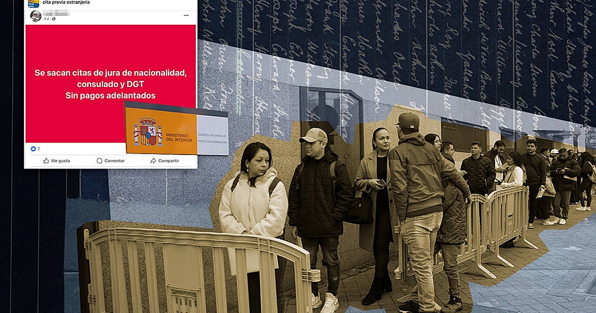 criaturina's tweet card. Las mafias compran 'bots' que se infiltran en la agenda y colapsan el sistema a diario. Usan a abogados de mediadores para cobrar 200 euros en el mercado negro